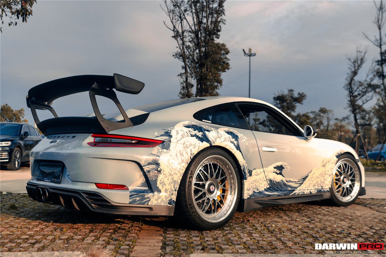 2017 - 2019 Porsche 911 991.2 GT3 Only BKSS Style Carbon Fiber Rear Lip Diffuser